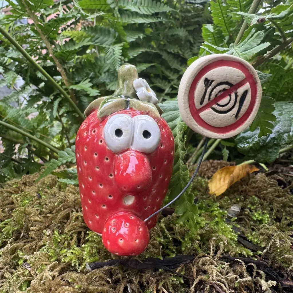 Gemüsestecker Erdbeer no eat.webp