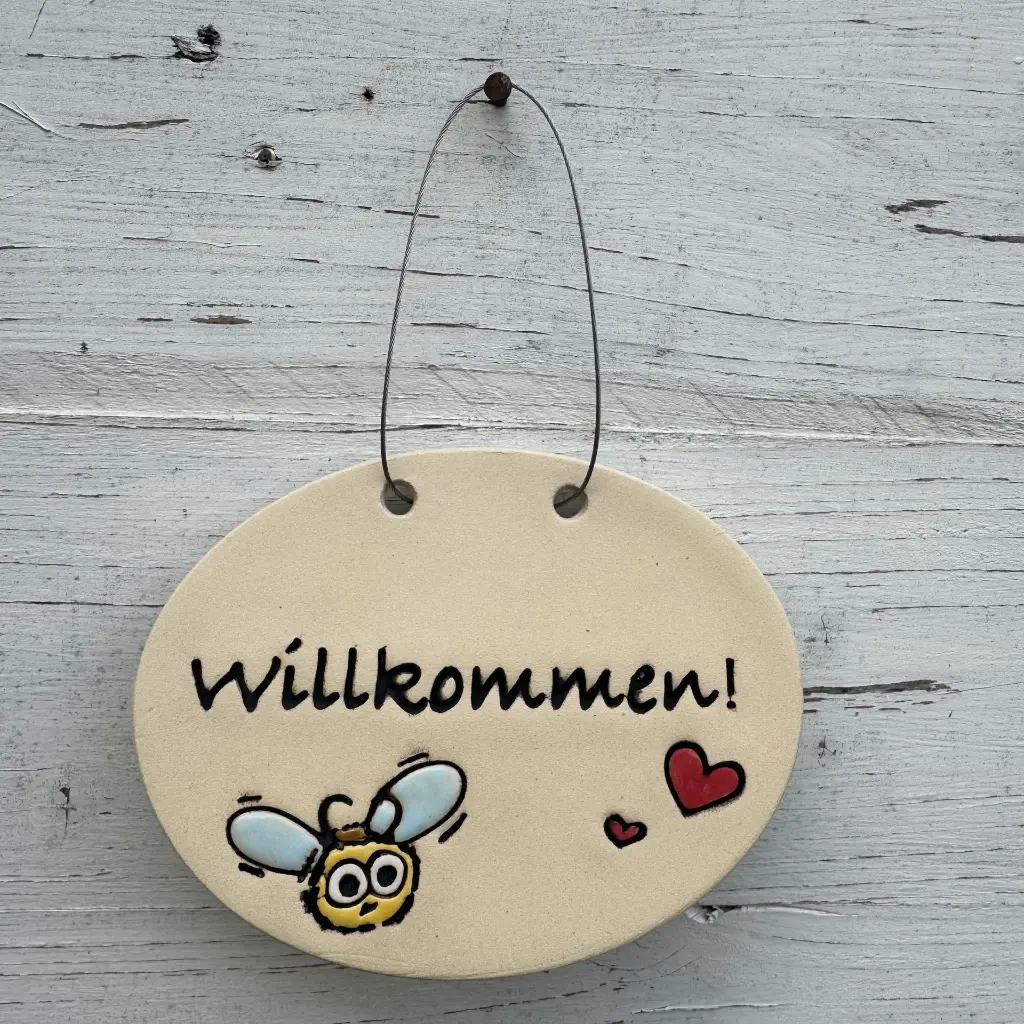 Willkommen Schild Biene4.webp