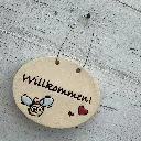 Willkommen Schild Biene 5.webp