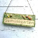 Gartenschild Gemüsegarten