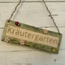 Gartenschild Kräutergarten