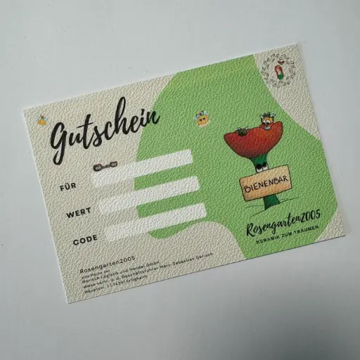 Geschenkgutschein – Handgemachte Keramik für Gartenliebhaber